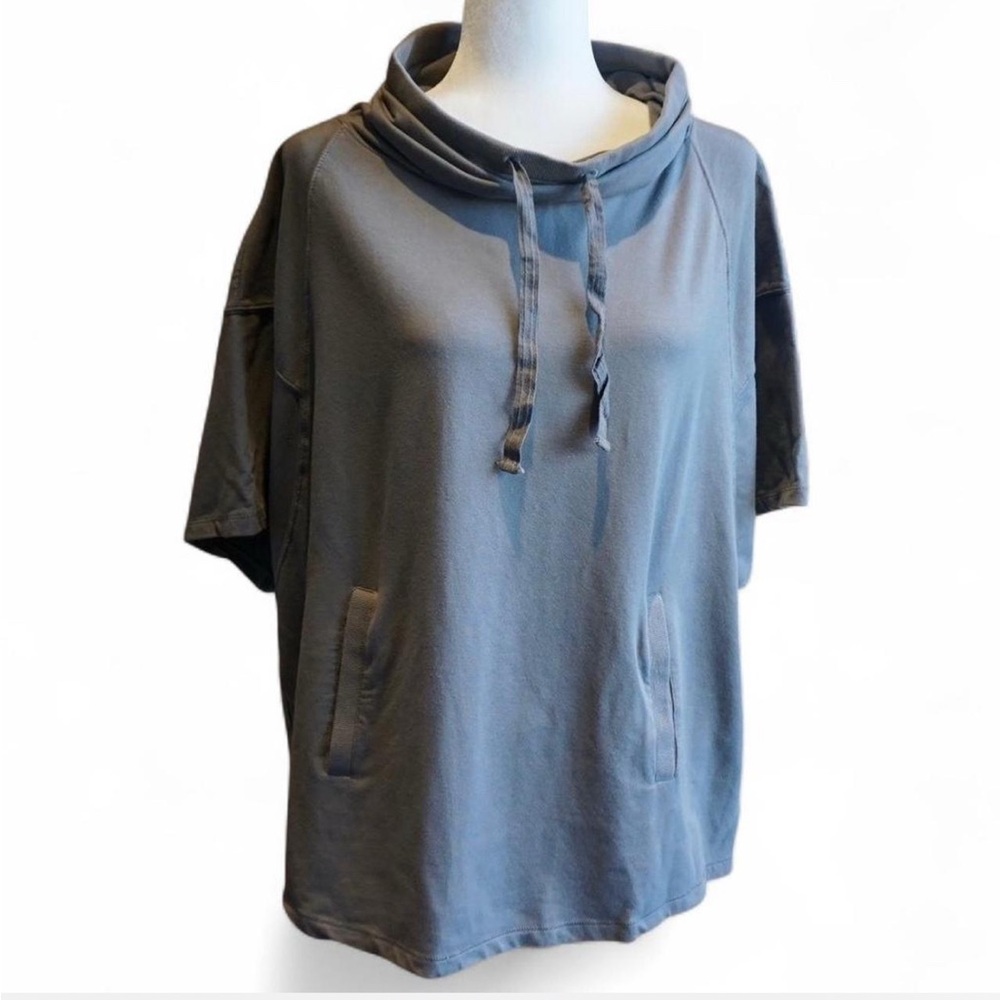 💚 PAPER LABEL Gray Oversize Cowl Sweatshirt (XS/S)